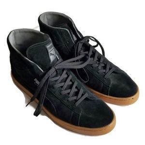Puma Size 14 Suede Black Shoes